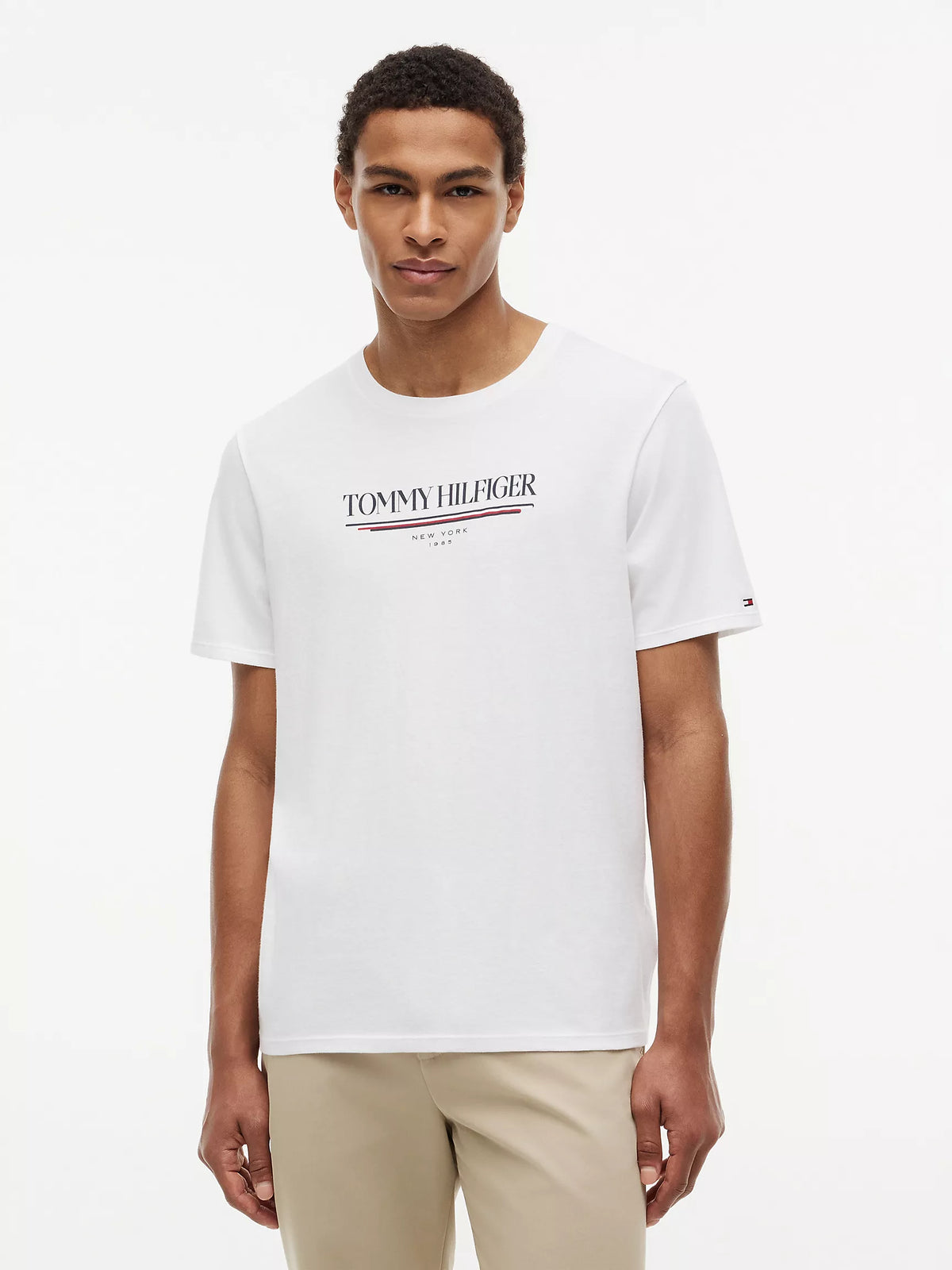 Hilfiger New York Logo T-Shirt Optic White