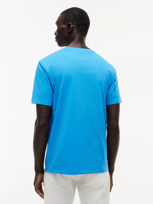 Hilfiger Signature Stripe Logo T-Shirt Deep Sky Blue