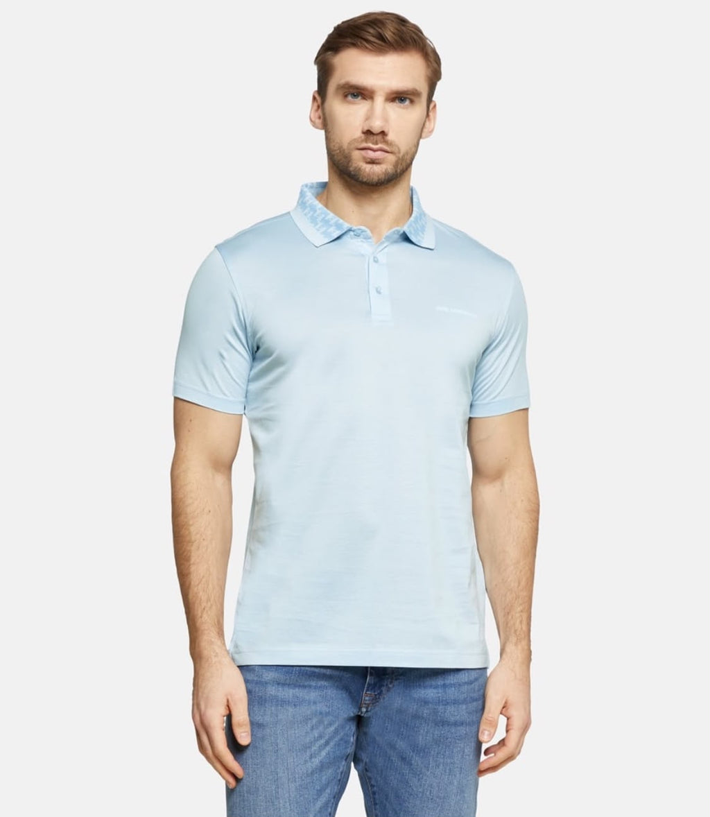 Karl Largerfel Polo shirt blue slim fit