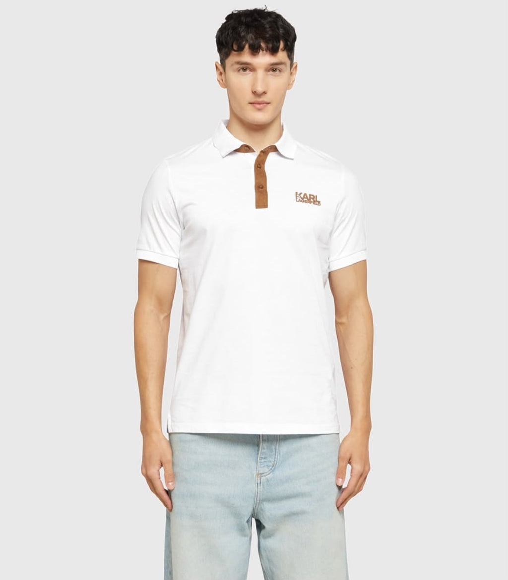 Karl Lagerfeld Men's Polo Shirt White
