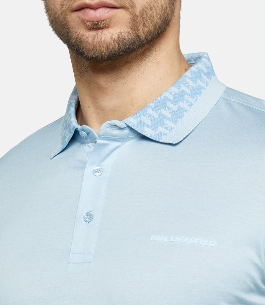 Karl Largerfel Polo shirt blue slim fit