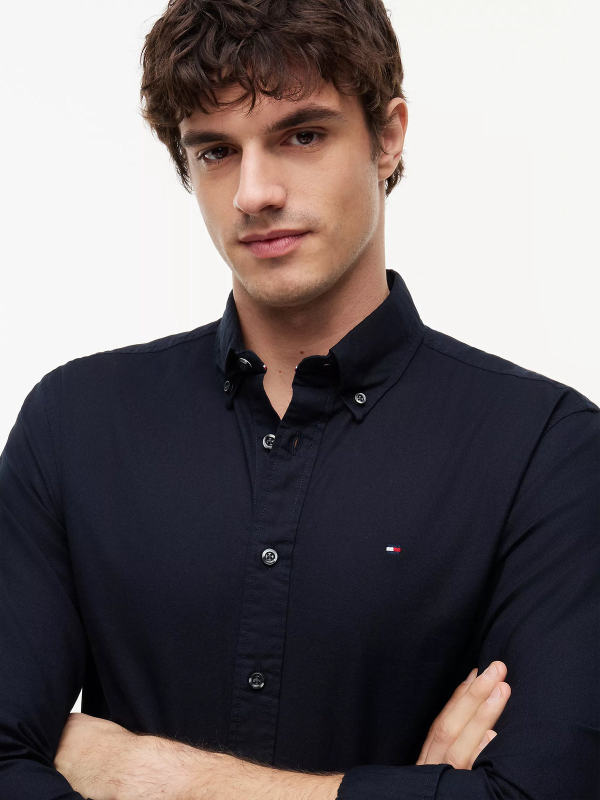 Tommy Hilfiger - Rain Dance Regular Fit Linen Shirt Navy