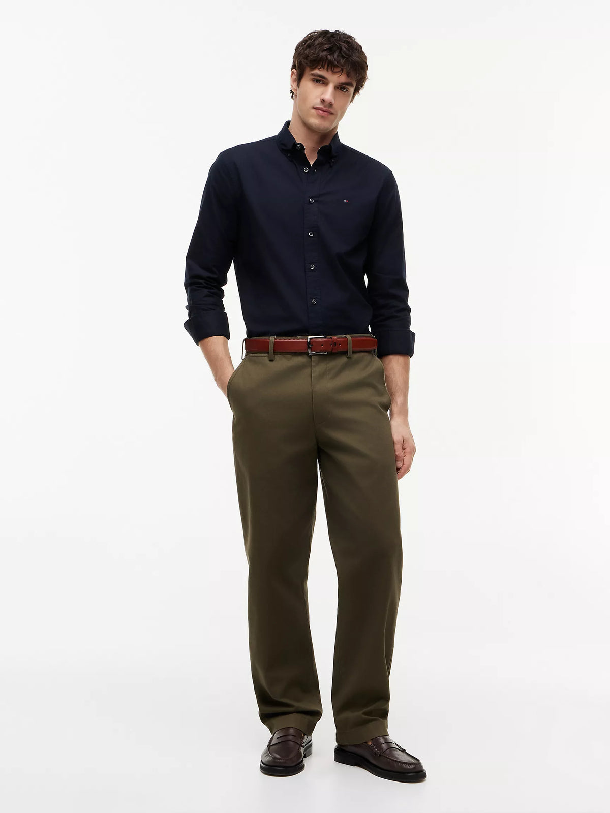 Tommy Hilfiger - Rain Dance Regular Fit Linen Shirt Navy