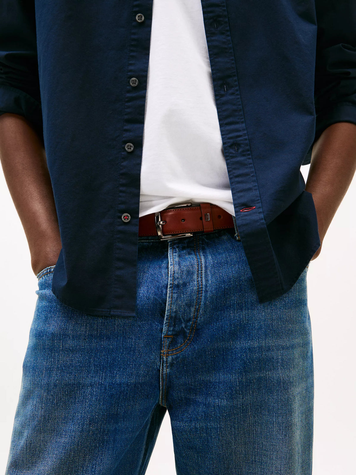 Tommy Hilfiger - Rain Dance Regular Fit Linen Shirt Navy