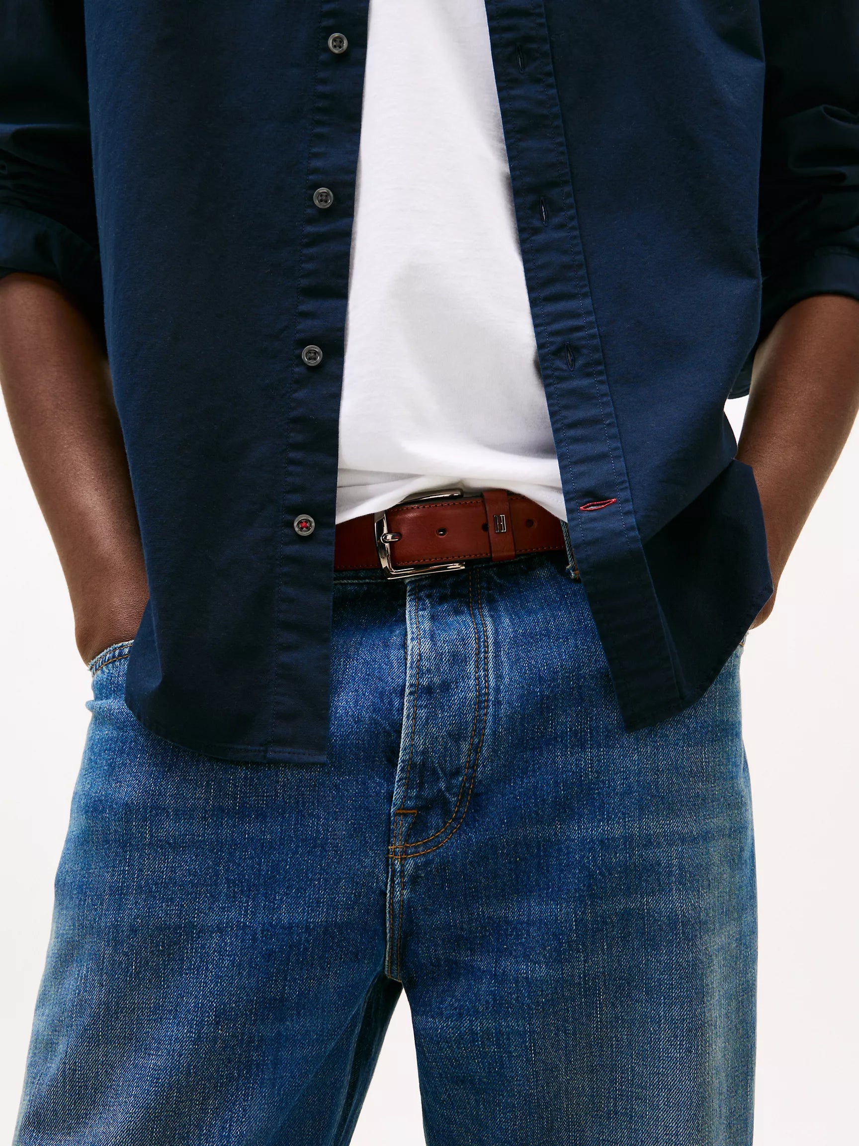 Tommy Hilfiger - Rain Dance Regular Fit Linen Shirt Navy