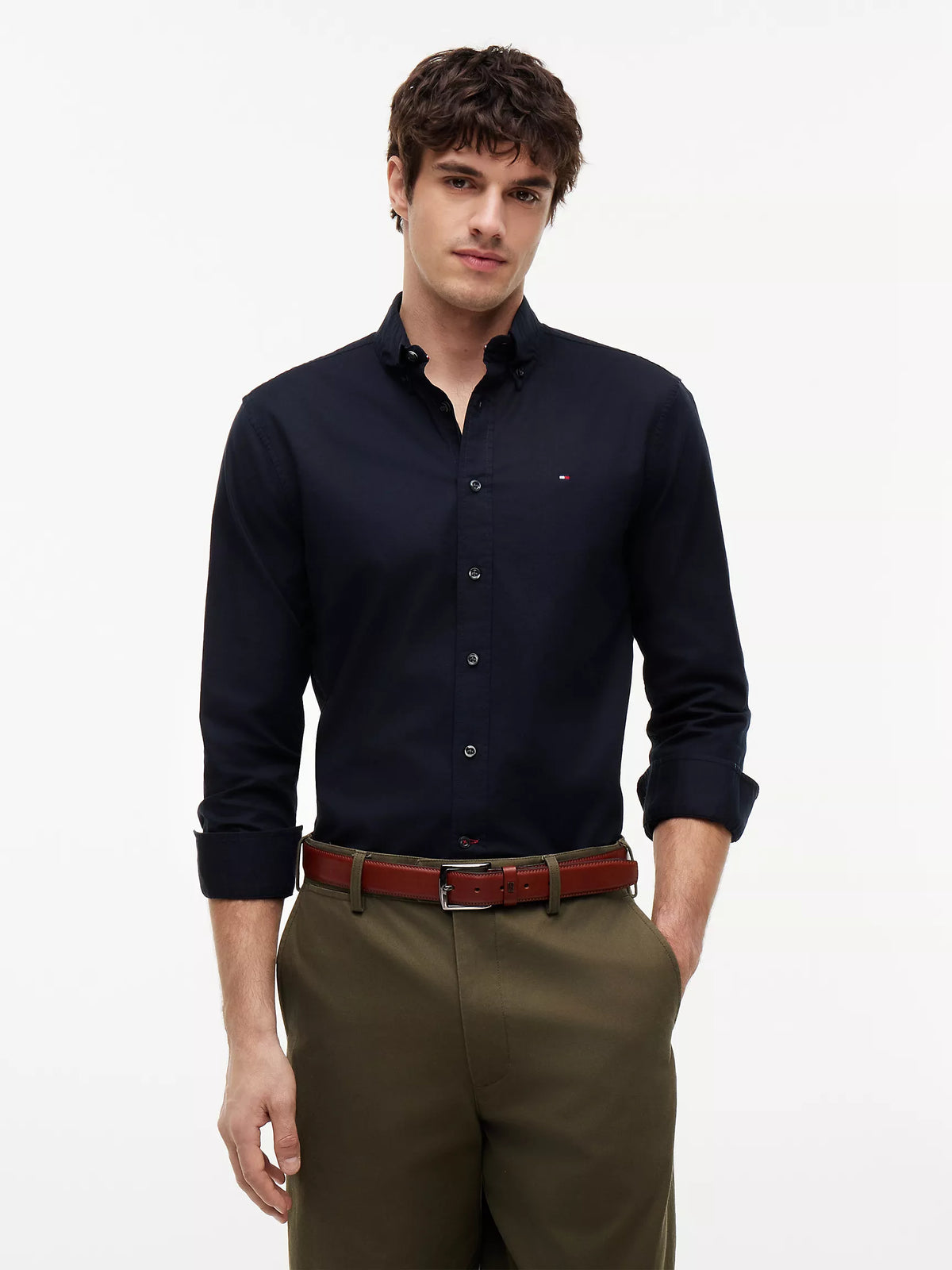 Tommy Hilfiger - Rain Dance Regular Fit Linen Shirt Navy