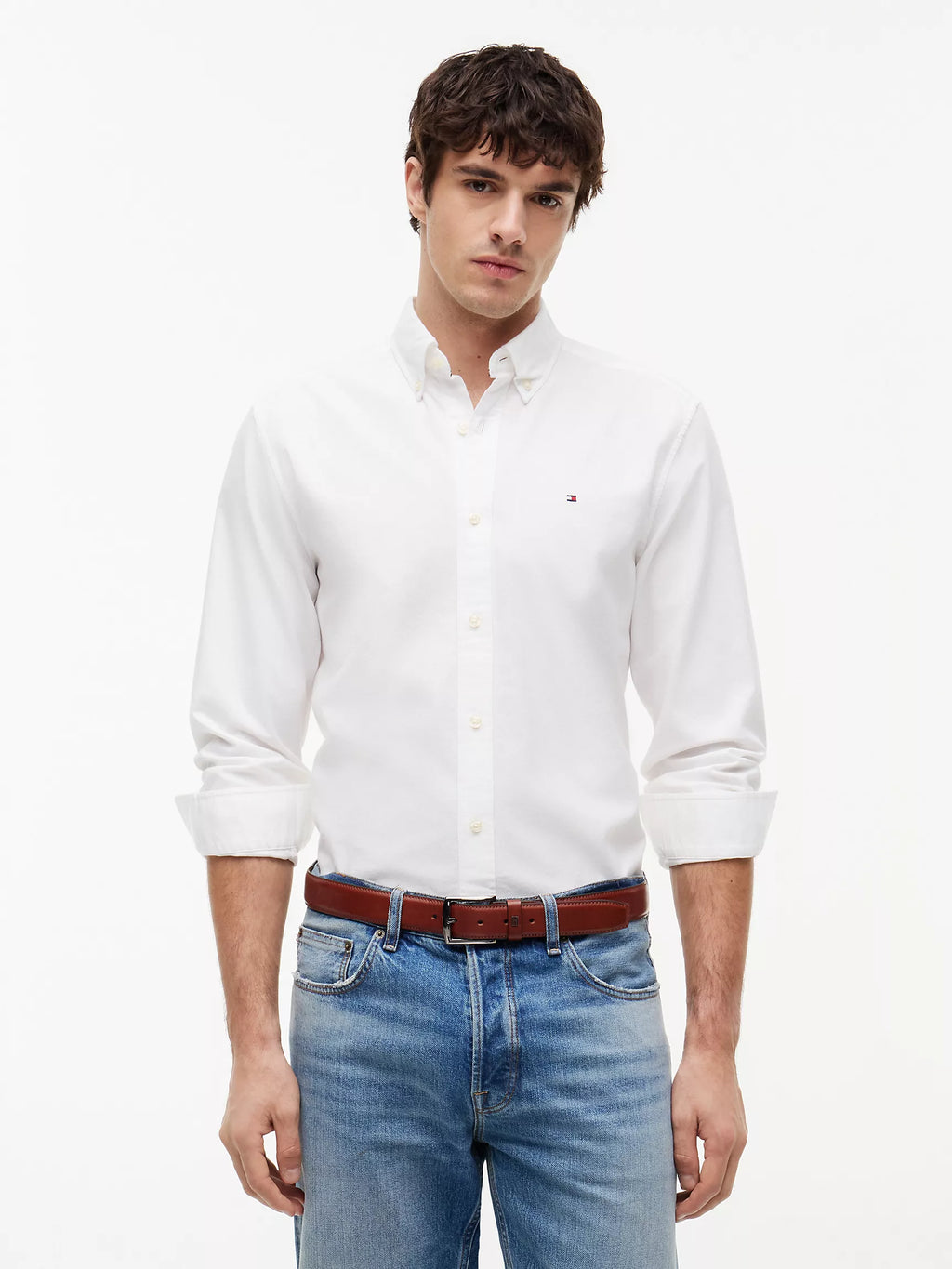 Tommy Regular Fit Oxford Shirt Optic White