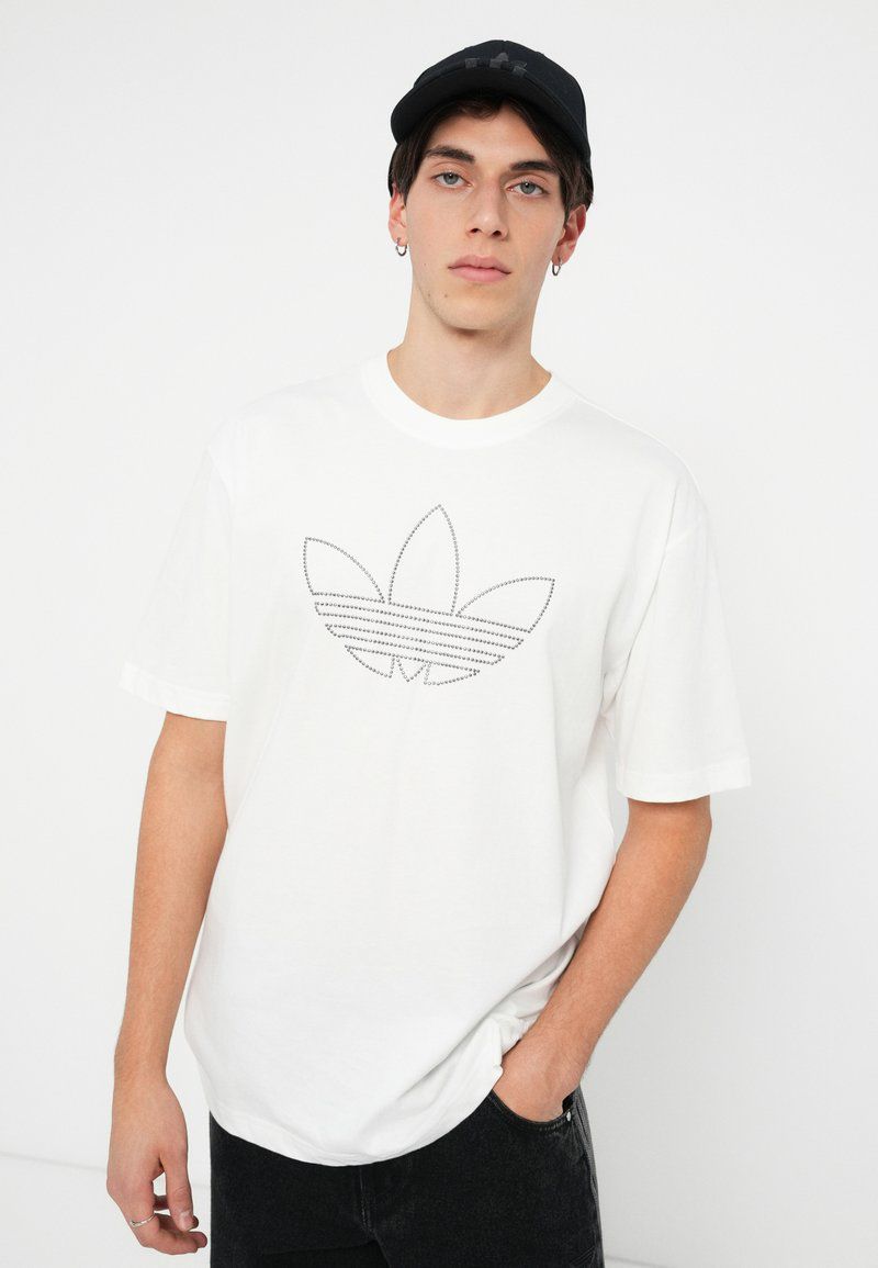 Adidas Originals STUDDED TEE - Print T-shirt - white