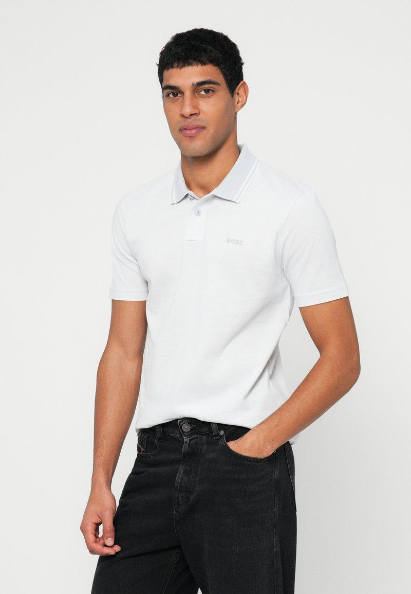 BOSS Polo shirt - pastel grey