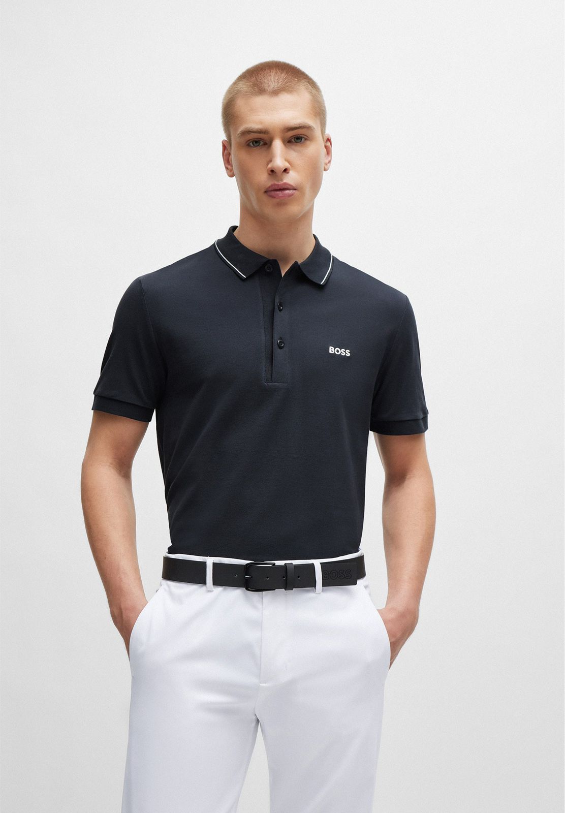 BOSS PAULE - Polo shirt - dark blue