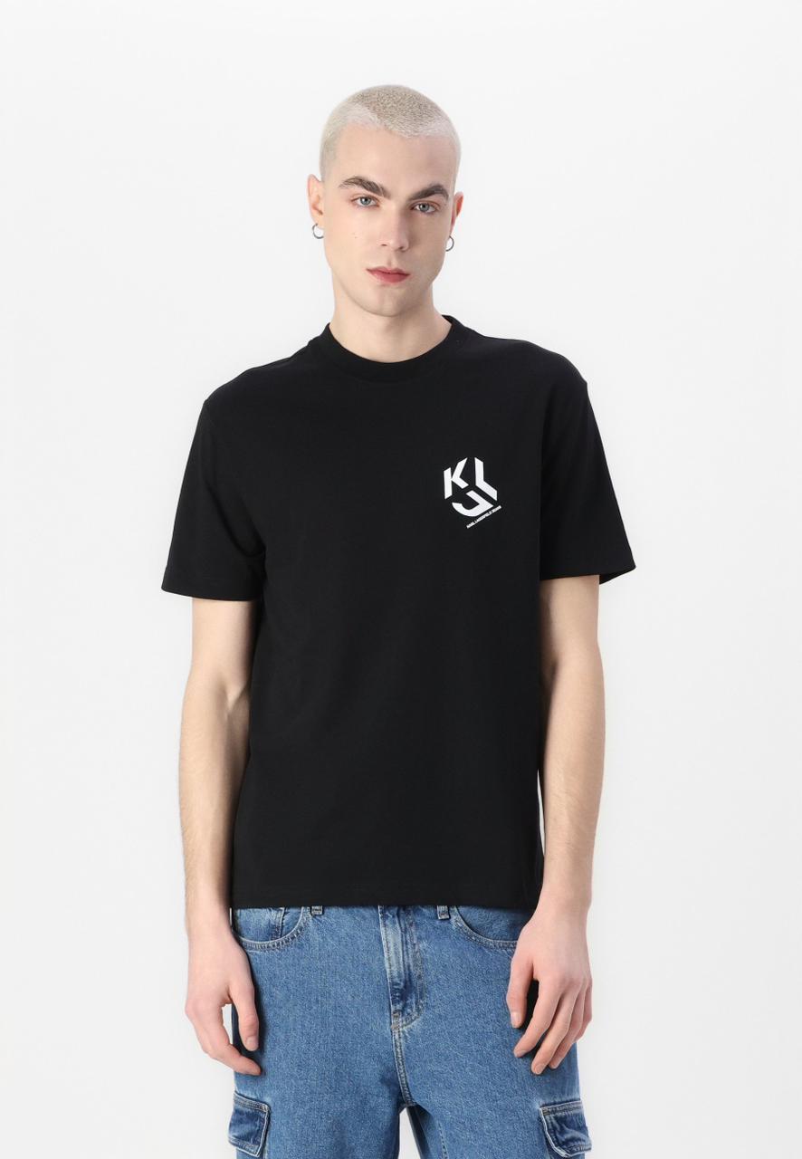 Karl Lagerfeld Jeans MONOGRAM - Print T-shirt - black