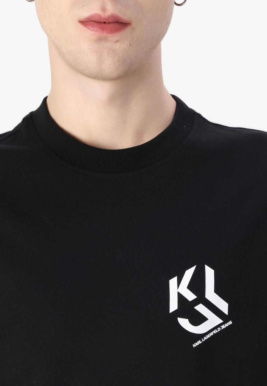 Karl Lagerfeld Jeans MONOGRAM - Print T-shirt - black