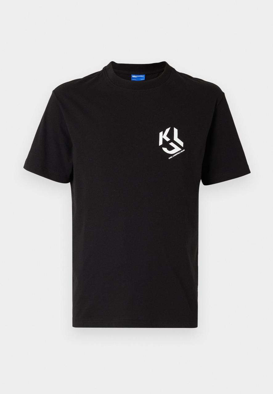 Karl Lagerfeld Jeans MONOGRAM - Print T-shirt - black