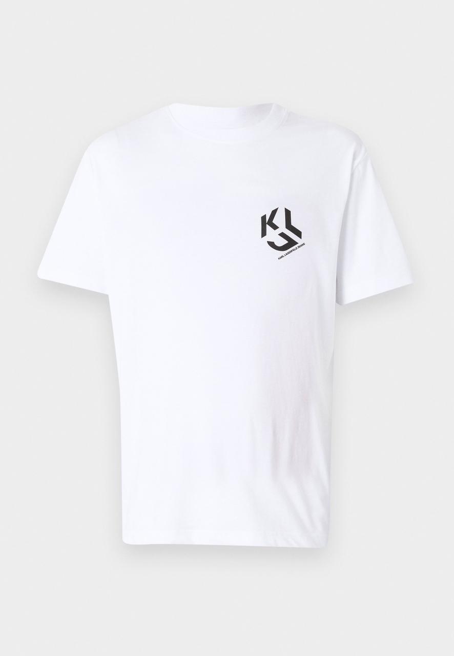 Karl Lagerfeld Jeans MONOGRAM - Print T-shirt - white