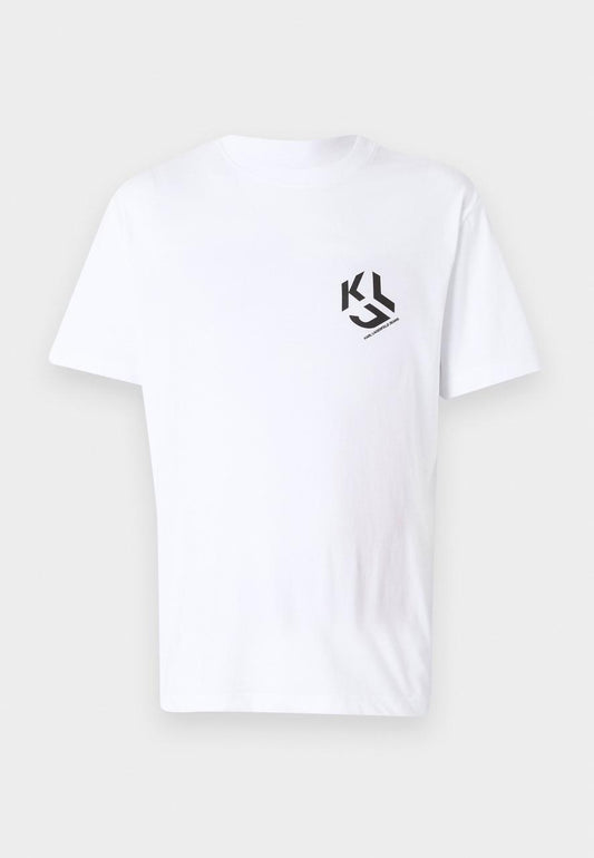 Karl Lagerfeld Jeans MONOGRAM - Print T-shirt - white