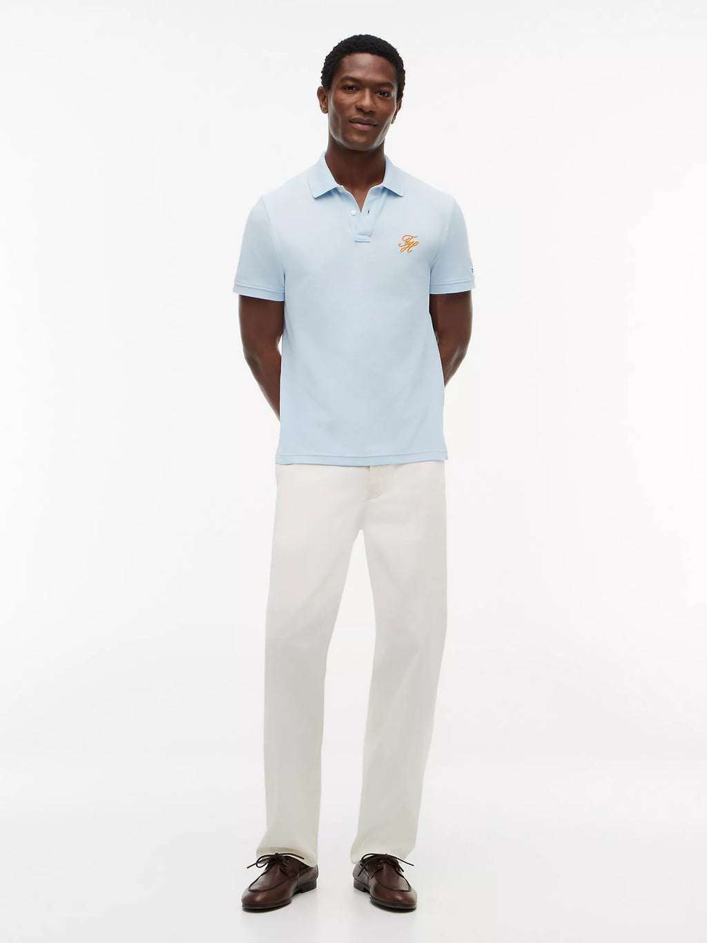 Tommy Hilfiger - Keepsake Blue Regular Fit Script Monogram Pique Polo