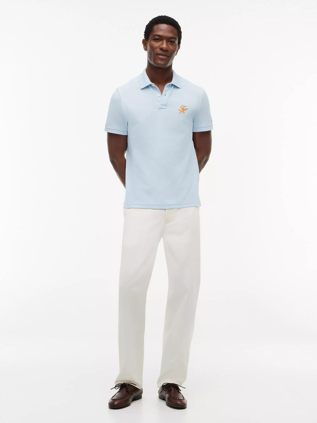 Tommy Hilfiger - Keepsake Blue Regular Fit Script Monogram Pique Polo