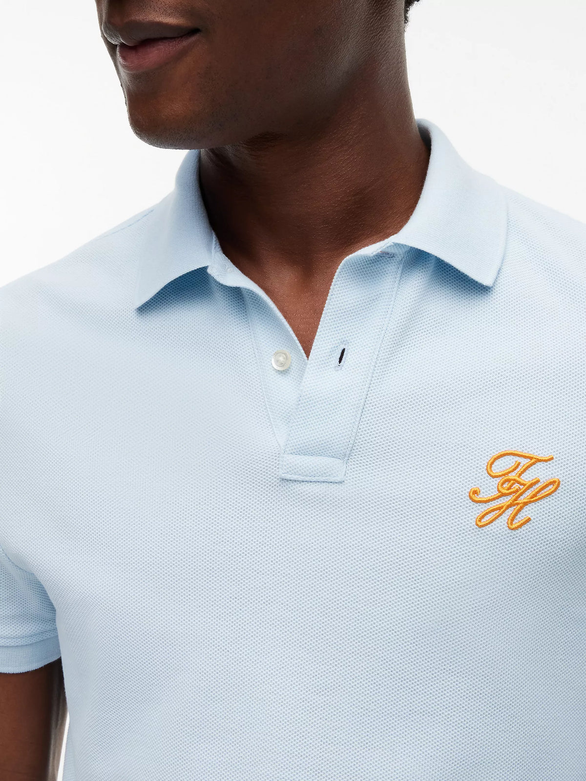 Tommy Hilfiger - Keepsake Blue Regular Fit Script Monogram Pique Polo