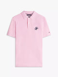 Tommy Hilfiger - Classic Pink Regular Fit Script Monogram Pique Polo