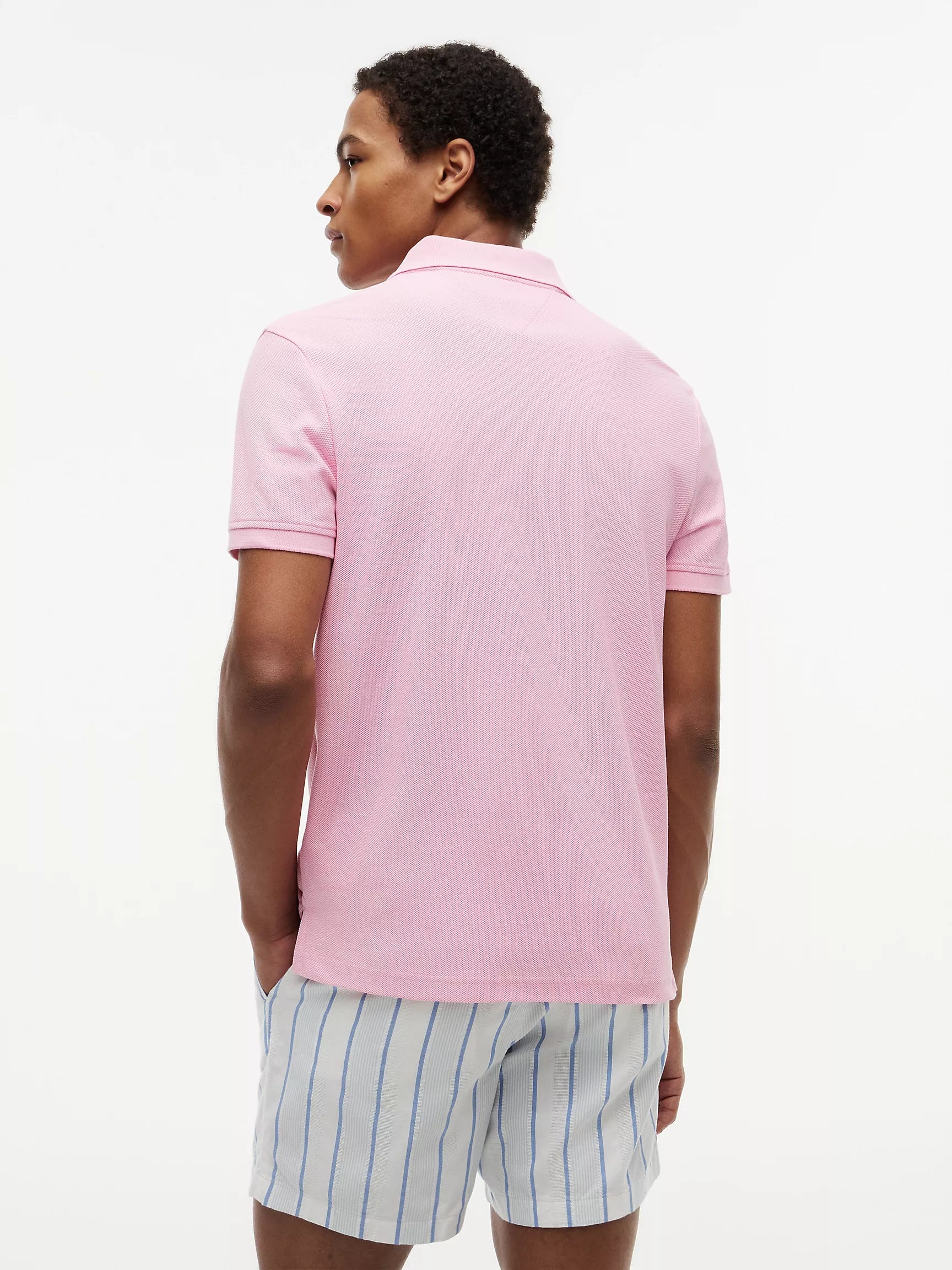 Tommy Hilfiger - Classic Pink Regular Fit Script Monogram Pique Polo