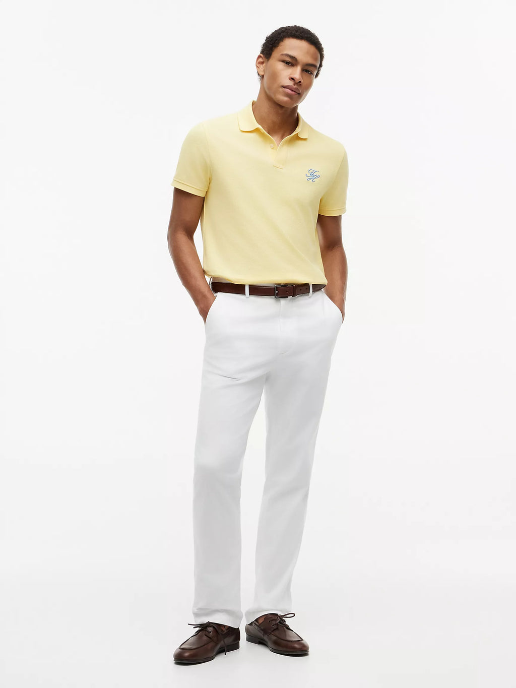 Tommy Hilfiger - Citronella Regular Fit Script Monogram Pique Polo