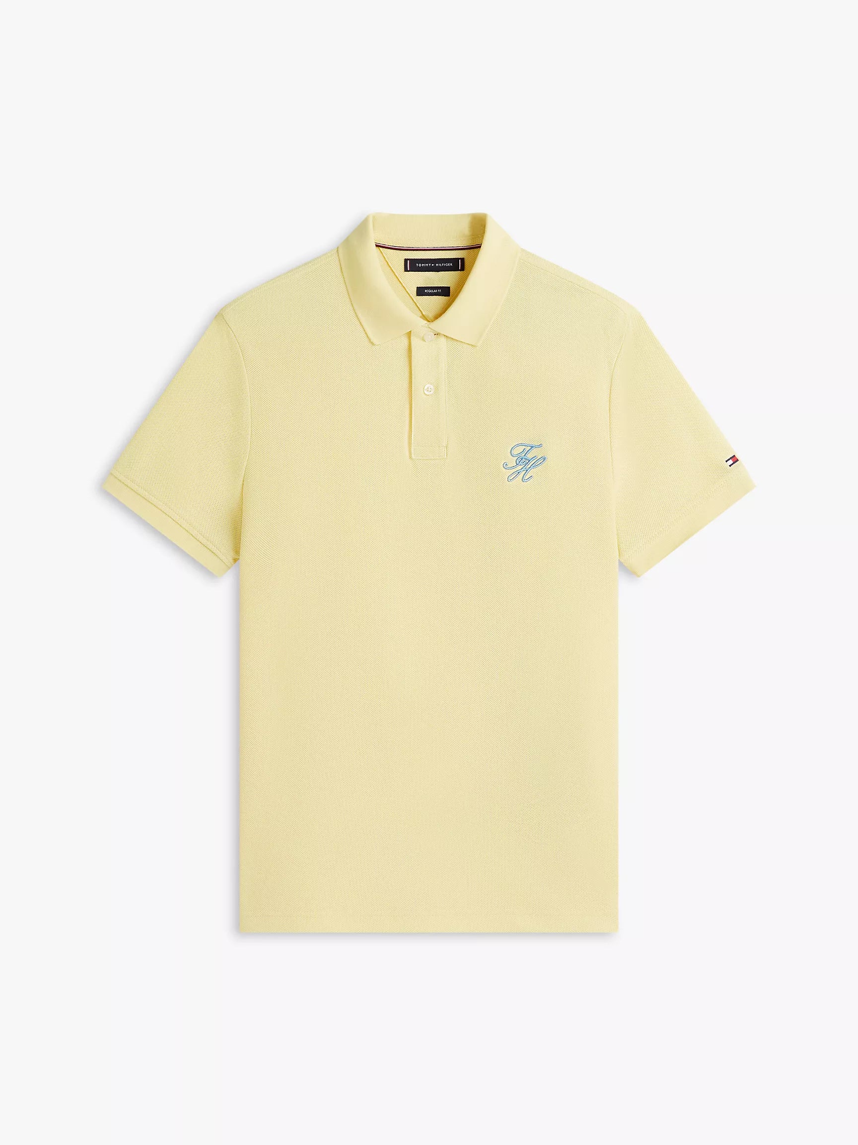 Tommy Hilfiger - Citronella Regular Fit Script Monogram Pique Polo