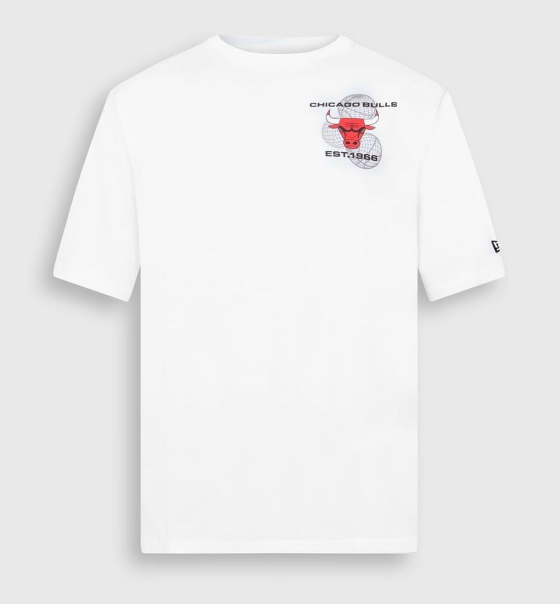 New Era Chicago Bulls NBA Basketball Graphic White Oversized T-Shirt