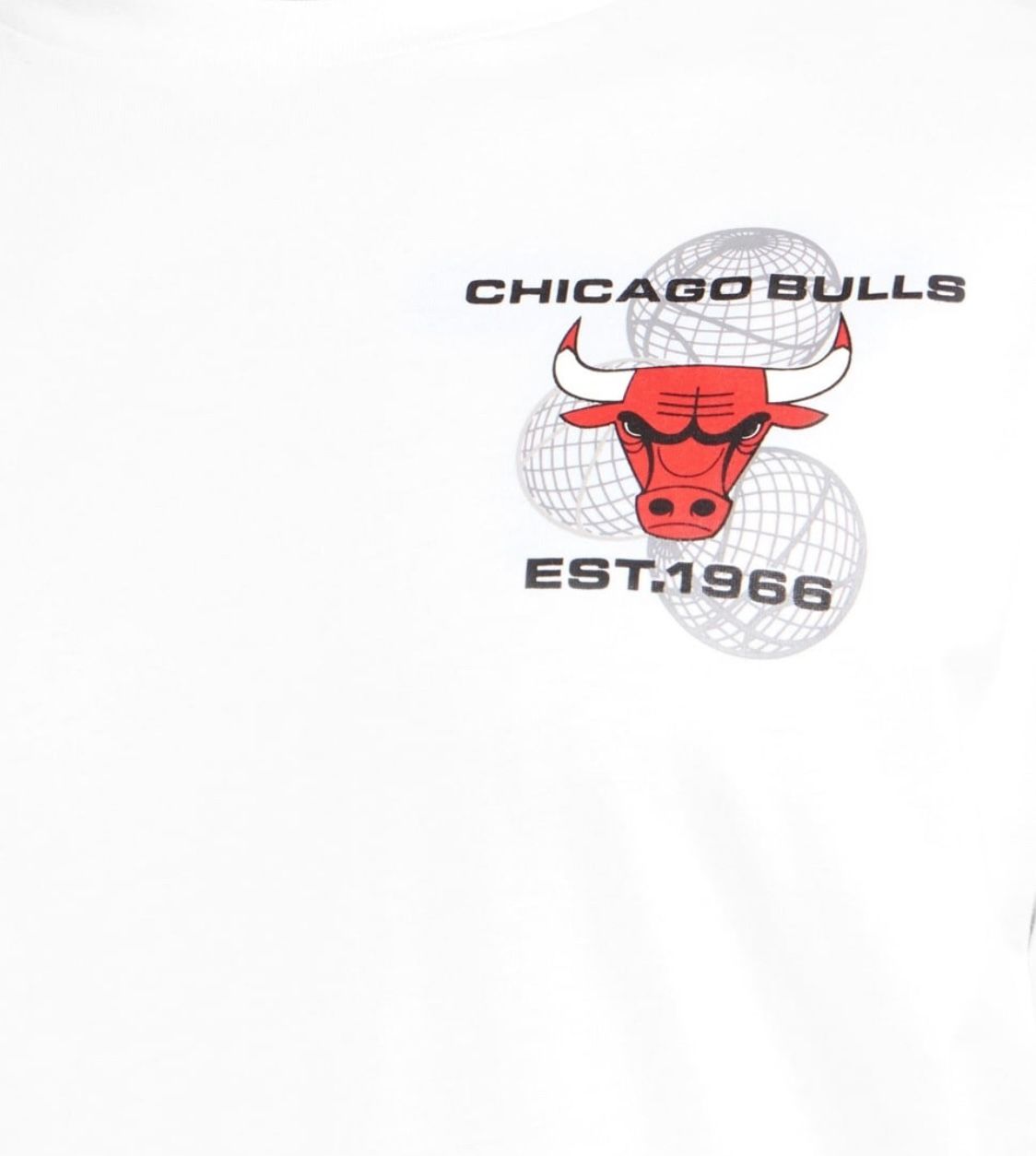 New Era Chicago Bulls NBA Basketball Graphic White Oversized T-Shirt