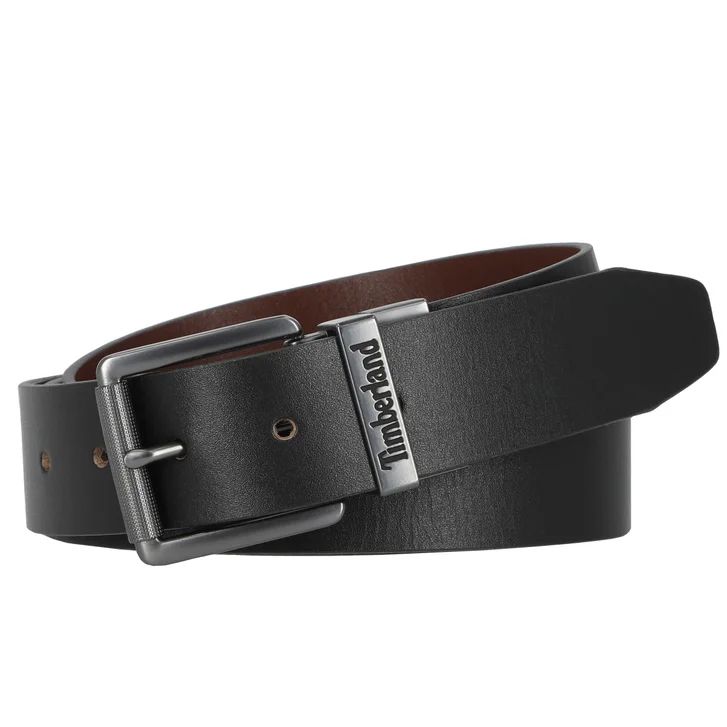 Timberland - Double face 100% Leather Belt (Black & Brown)