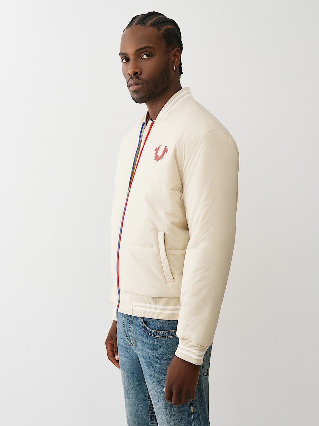 True Religion - Off-white Puffer Jacket