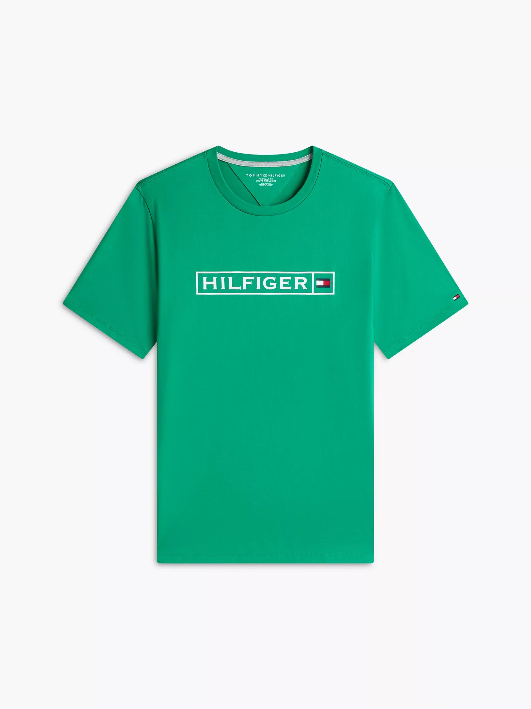 Hilfiger Box Logo T-Shirt Olympic Green
