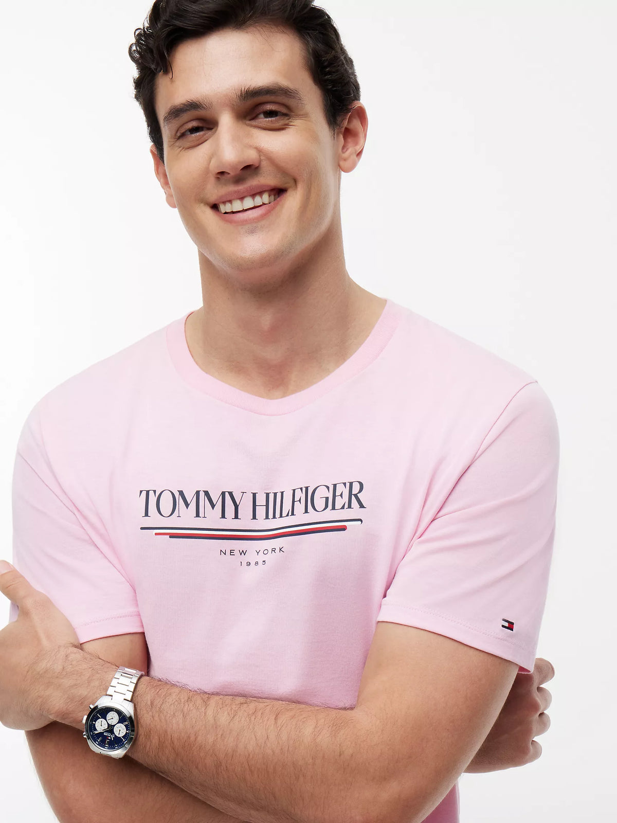 Hilfiger New York Logo T-Shirt Classic Pink