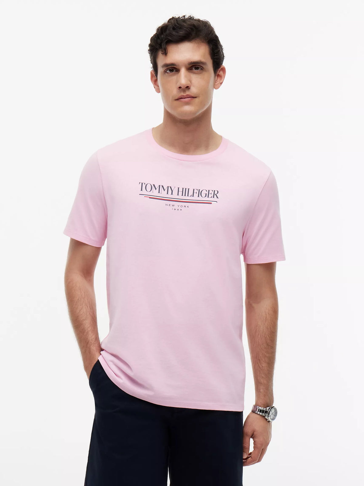 Hilfiger New York Logo T-Shirt Classic Pink