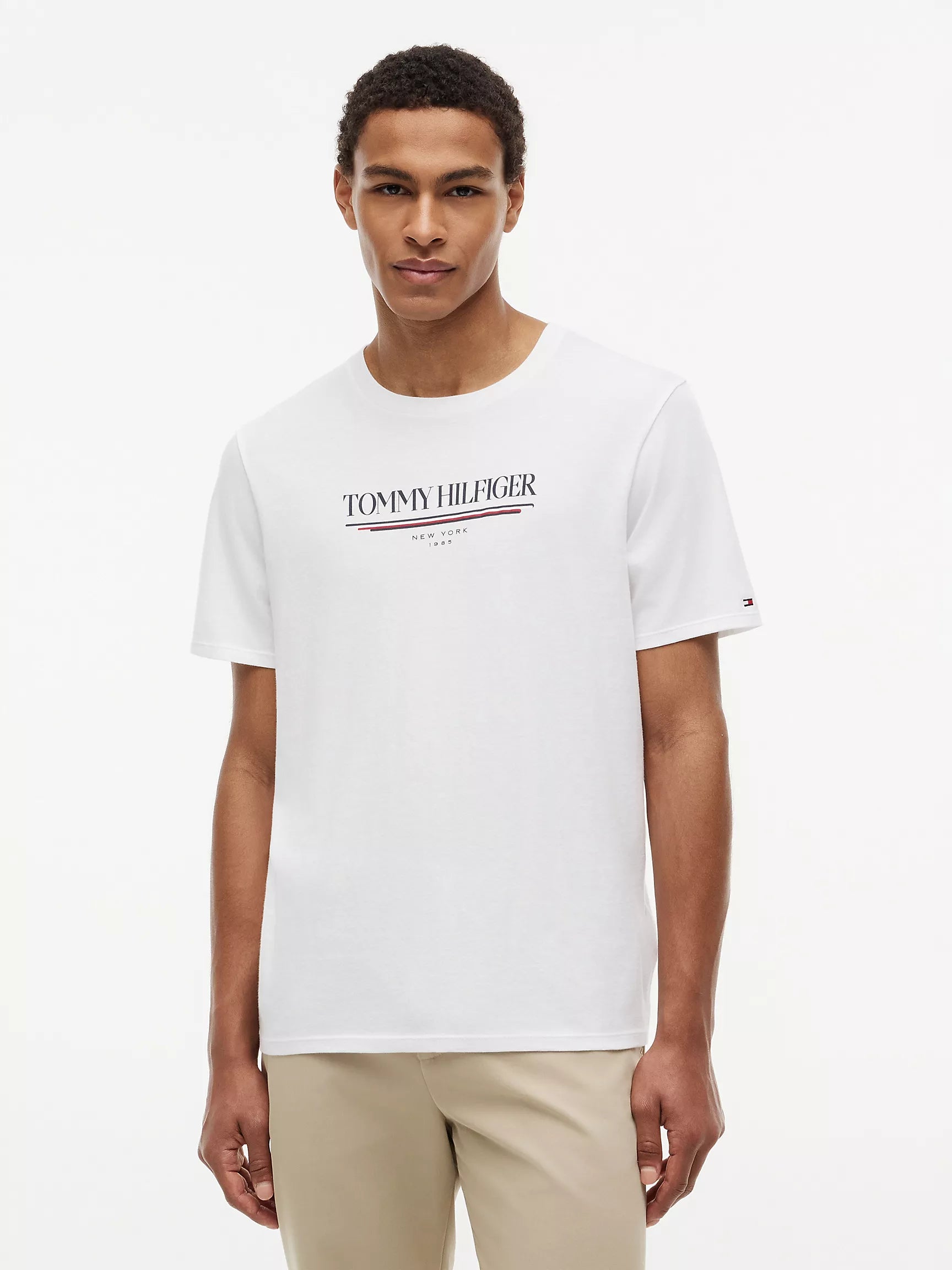 Hilfiger New York Logo T-Shirt Optic White