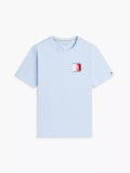 Two-Tone Flag Logo T-Shirt Sweet Blue