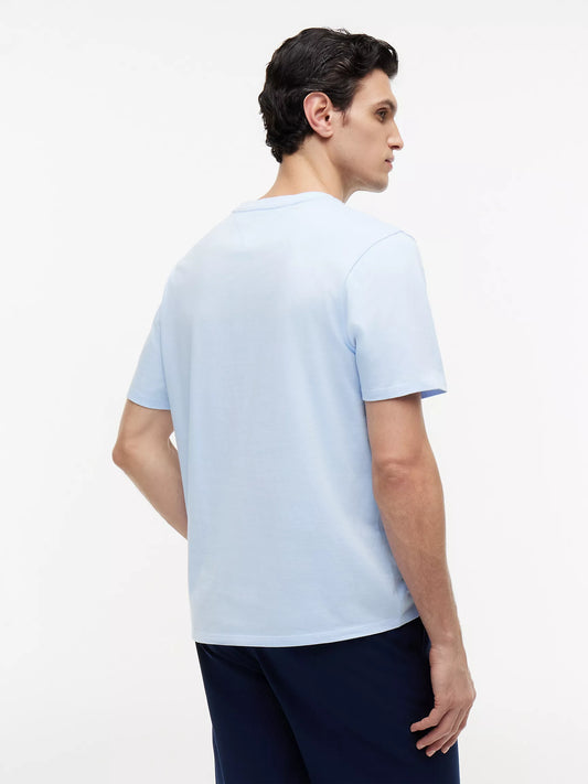 Two-Tone Flag Logo T-Shirt Sweet Blue