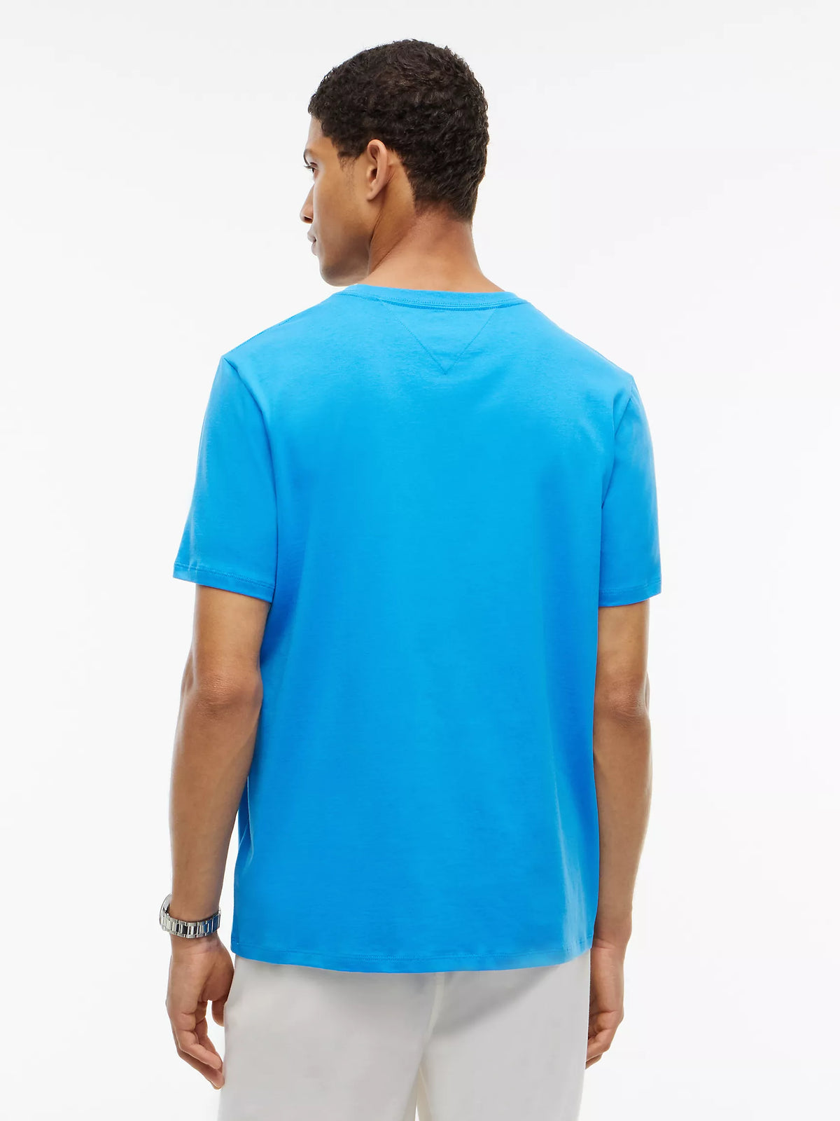 Hilfiger Vertical Hilfiger Logo T-Shirt Deep Sky Blue