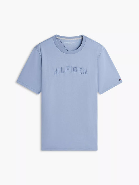 Hilfiger Embroidered Arch Logo T-Shirt Brisk Blue