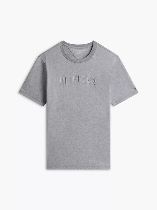 Hilfiger Embroidered Arch Logo T-Shirt B25 Grey Heather