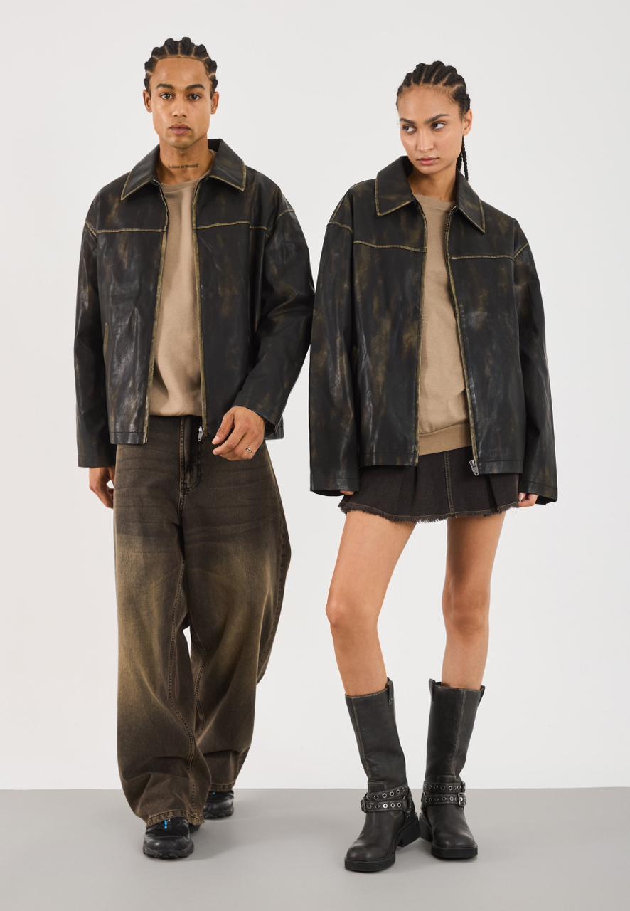 YOURTURN - UNISEX Leather Jacket