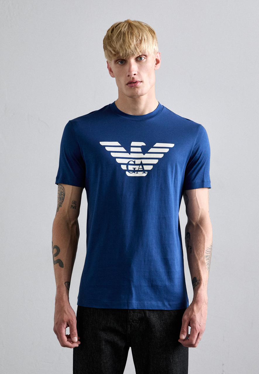 Emporio Armani Print T-shirt - blue fancy