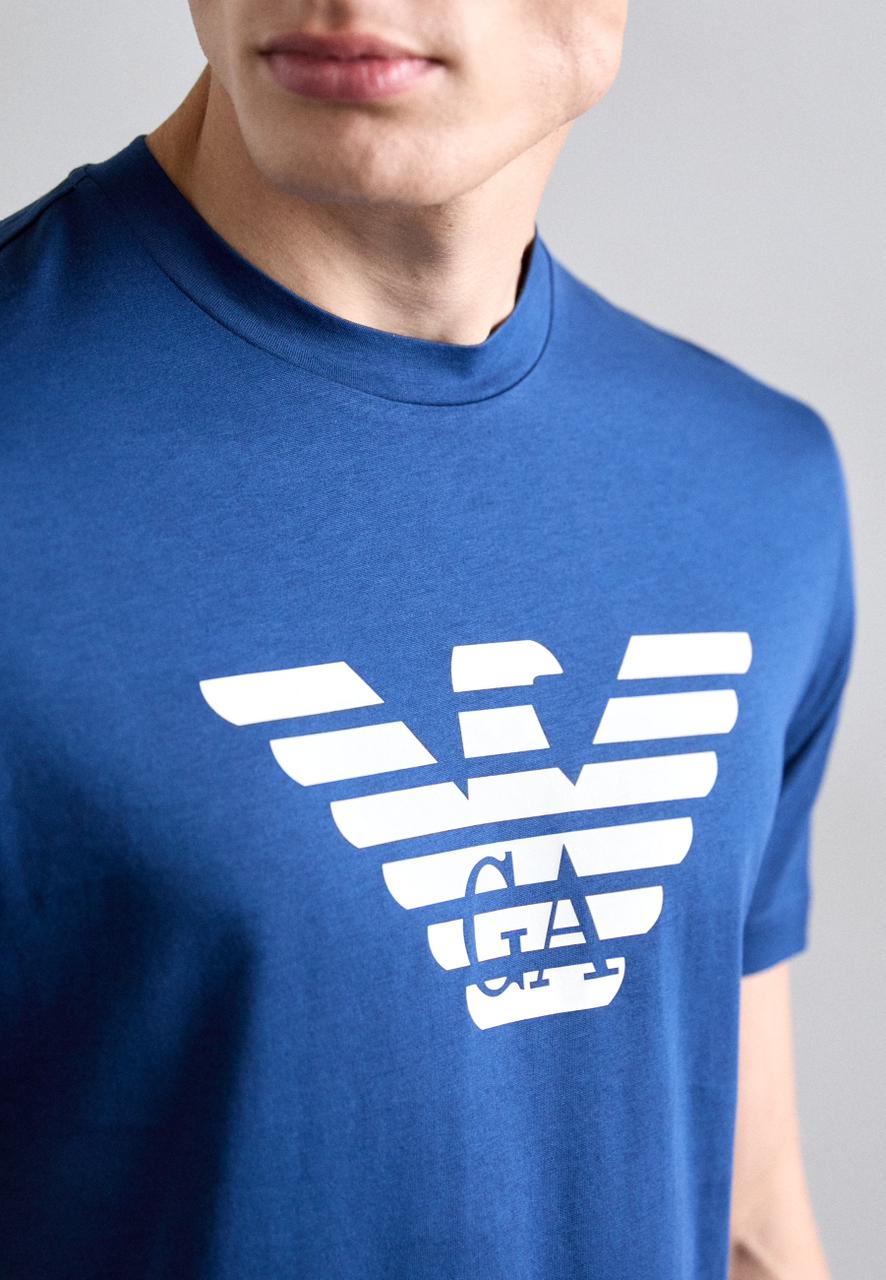 Emporio Armani Print T-shirt - blue fancy