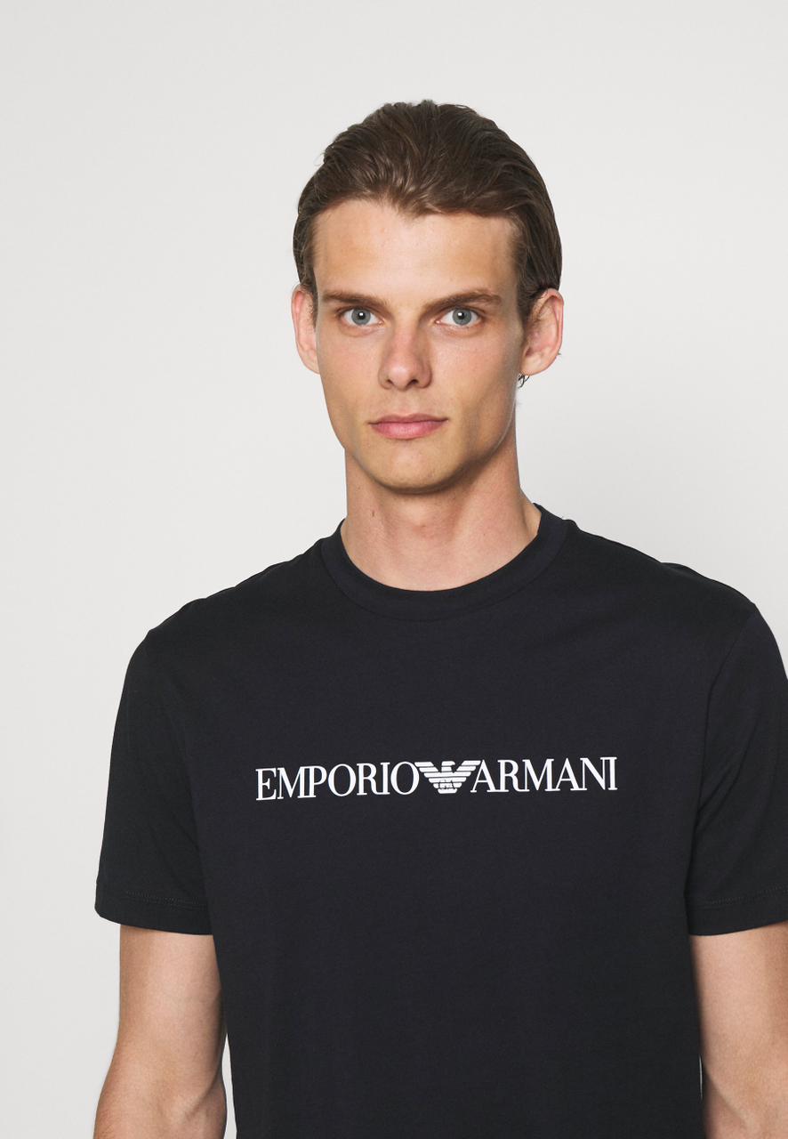 Emporio Armani Print T-shirt - blu navy