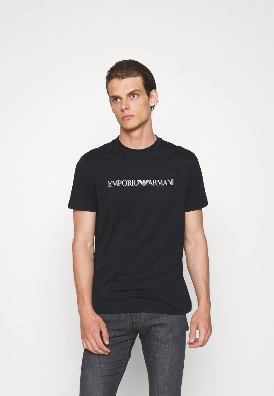 Emporio Armani Print T-shirt - blu navy