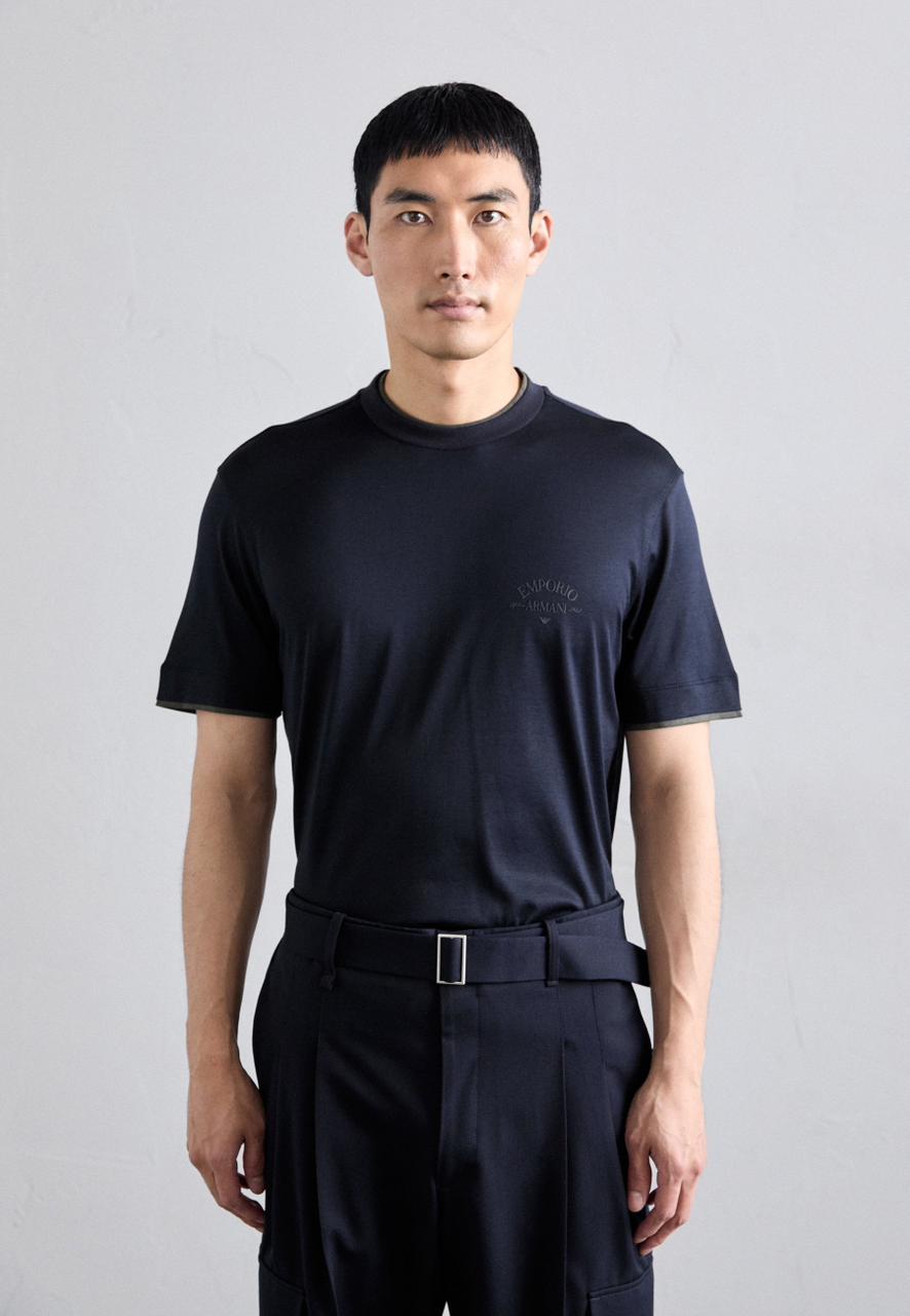 Emporio Armani Basic T-shirt - blu navy