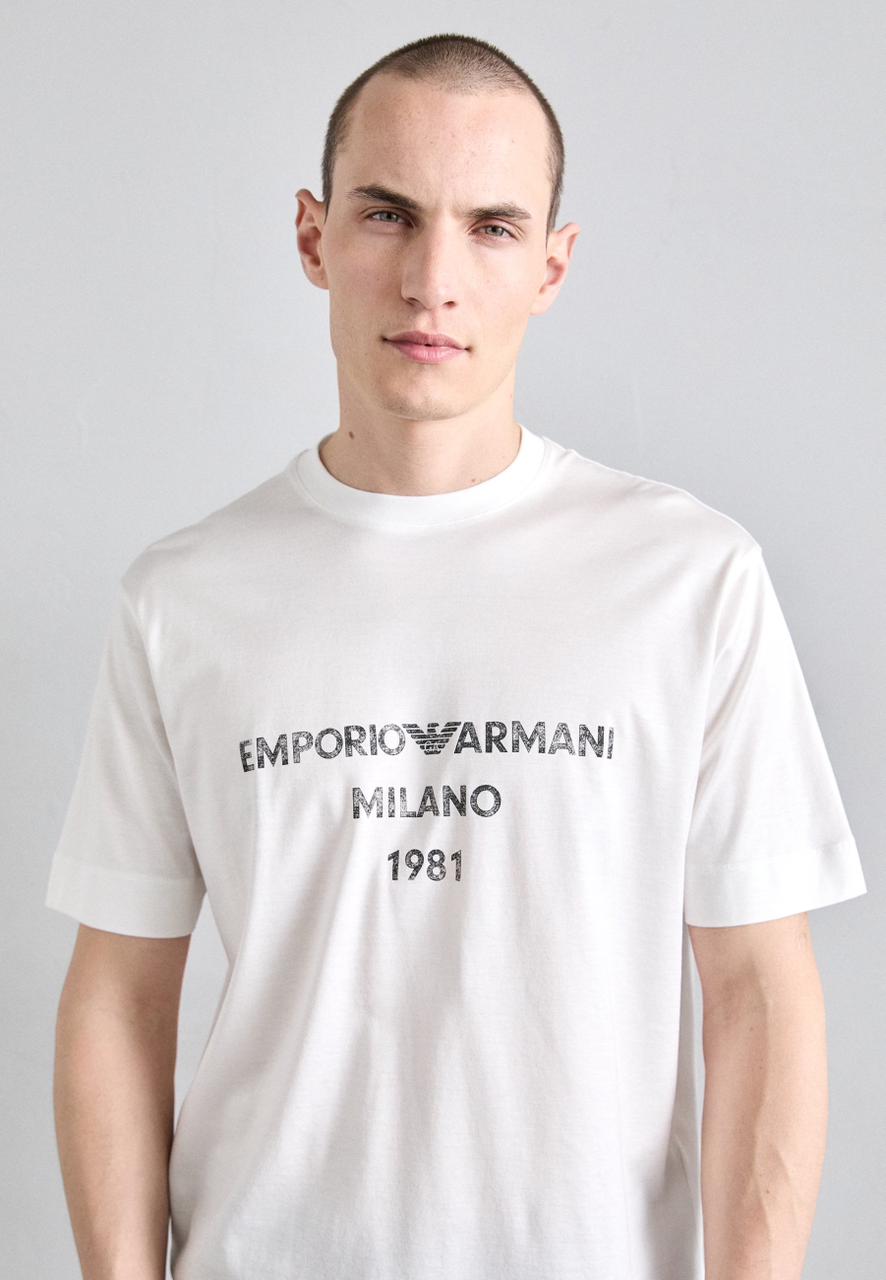 Emporio Armani Print T-shirt - snow white