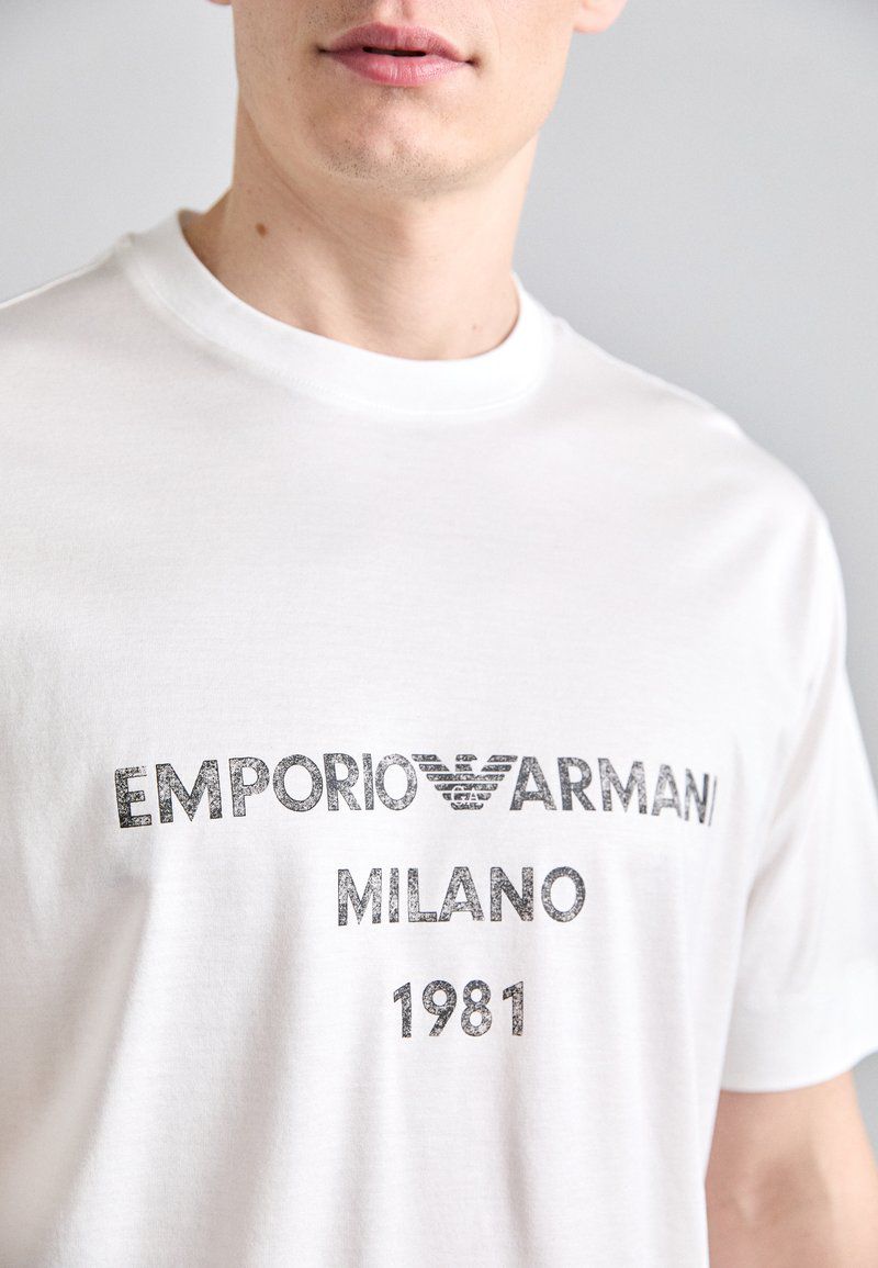 Emporio Armani Print T-shirt - snow white