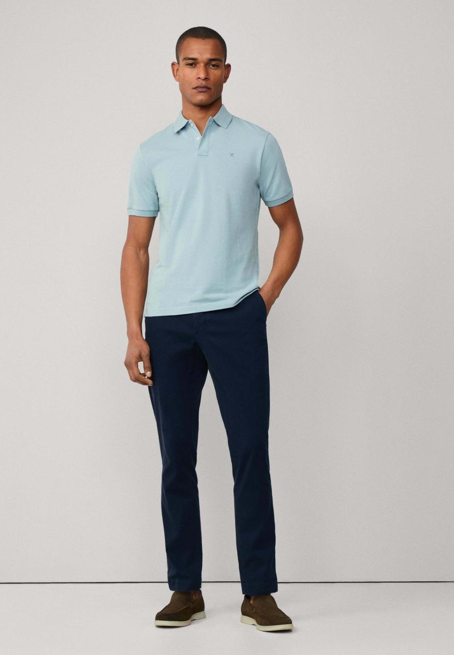 Hackett London LOGO - Polo shirt - lagoon blue