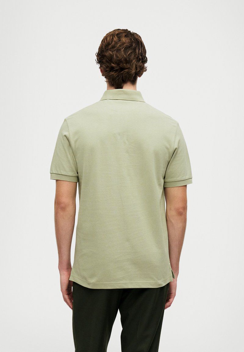 Hackett London HERITAGE MADRAS TRIM - Polo shirt - sage green
