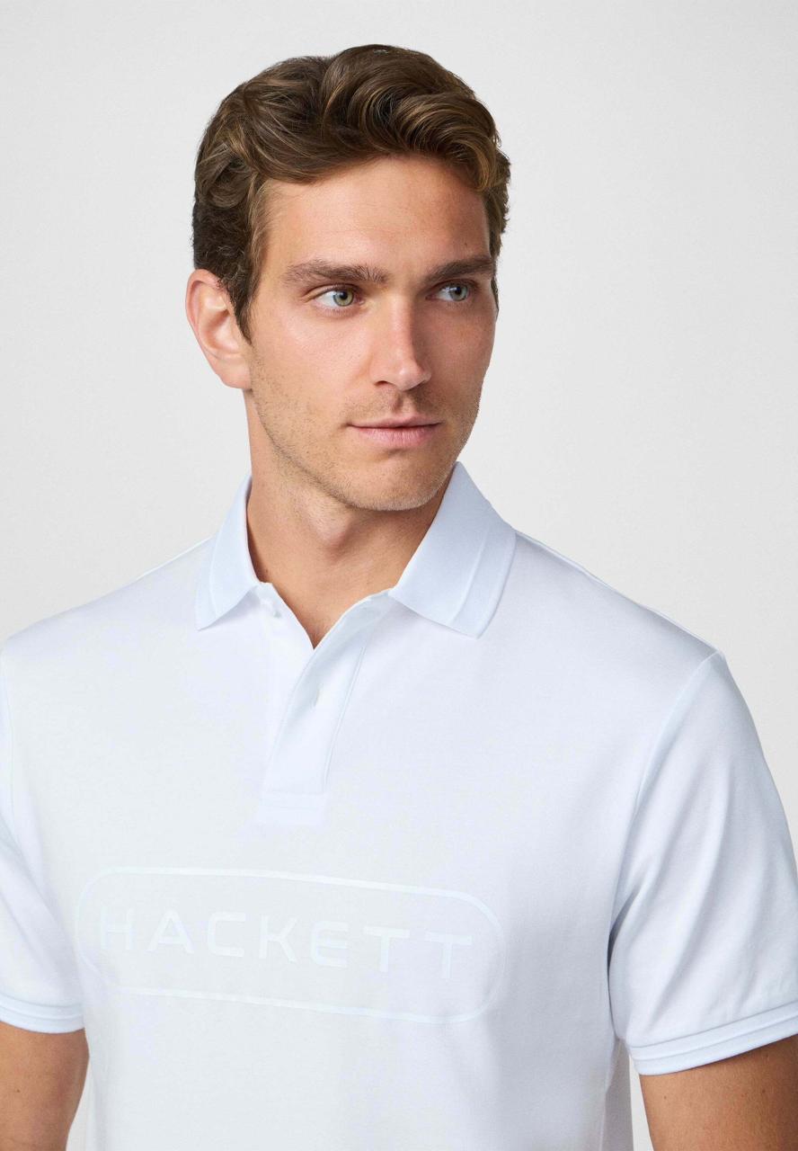 Hackett London ESSENTIAL - Polo shirt - optic white
